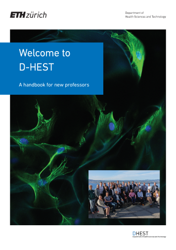 Vergrösserte Ansicht: Title page brochure welcome new faculty D-HEST